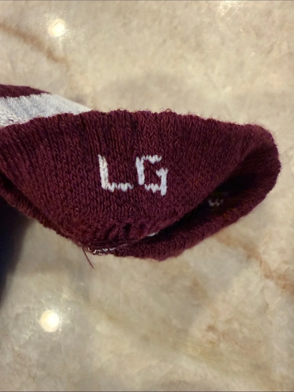 Bombas Maroon Crew Socks  New